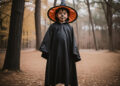 Osoba w oryginalnym kostiumie na Halloween